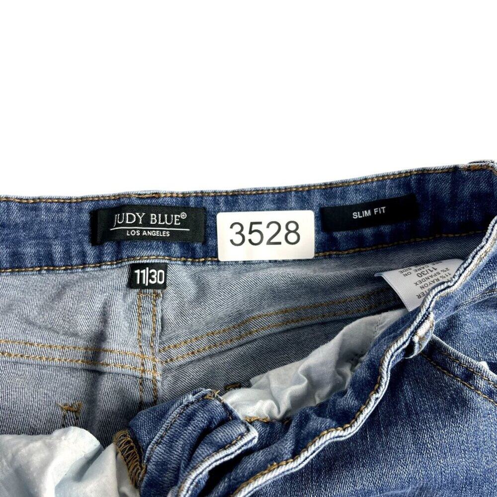 Judy Blue Jeans Womens Size 11/30 Slim Fit Carpenter Denim Style JB88302 - Picture 11 of 13